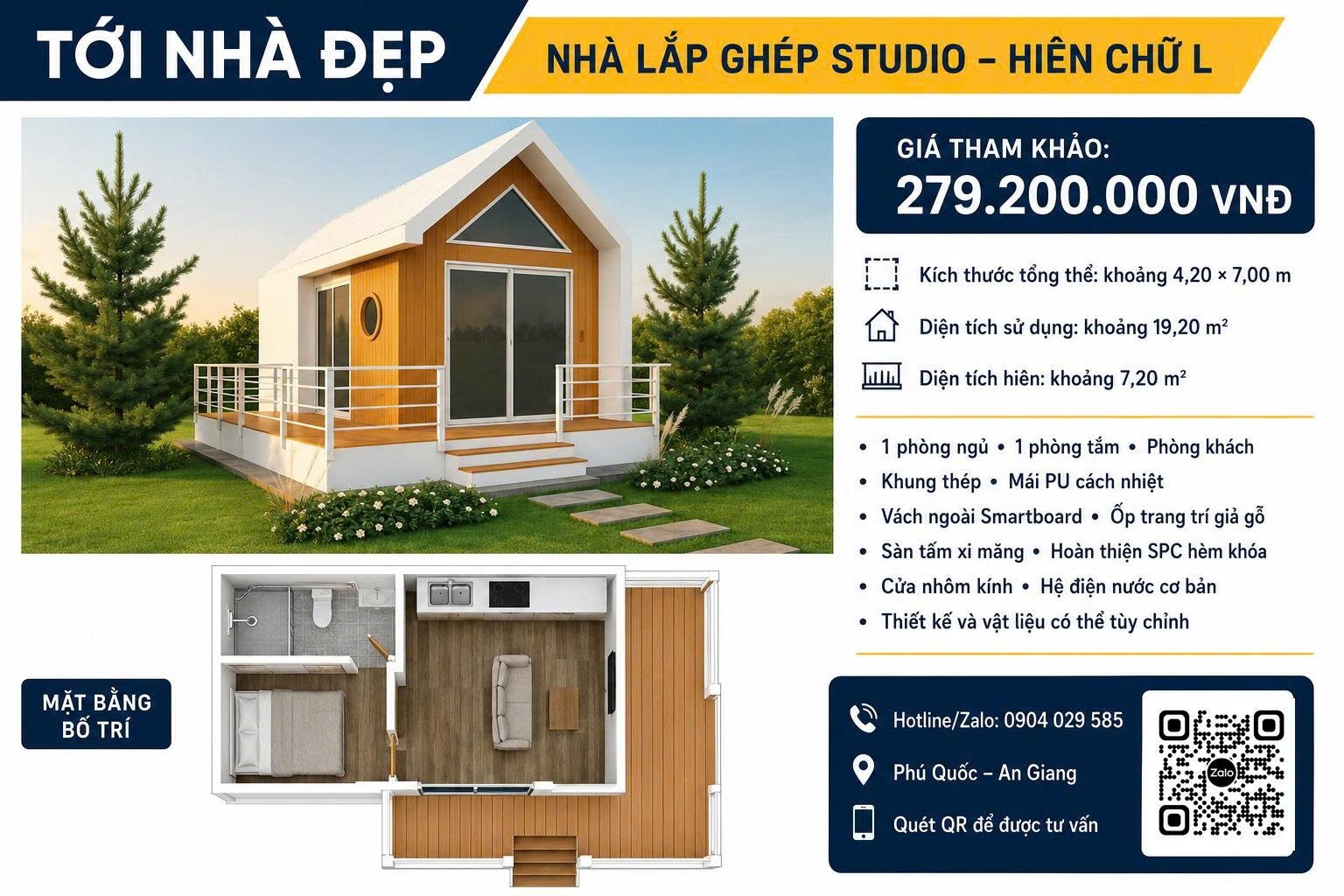 Nhà lắp ghép trọn gói tại Phú Quốc với vật liệu chống ẩm